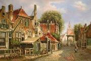 unknow artist European city landscape, street landsacpe, construction, frontstore, building and architecture. 176 china oil painting artist